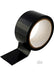 Roll of glossy black bondage tape with a partially unrolled strip, 20 meters long and 2 inches wide.