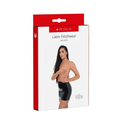 Myu Latex Mini Skirt Md Black - SexToy.com