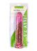 7.5-inch translucent pink jelly dildo with flared base in clear retail packaging by Me You Us.
