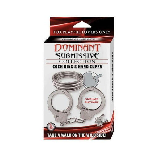 Nasstoys Dominant Submissive Collection Cockring & Handcuffs Set | SexToy.com