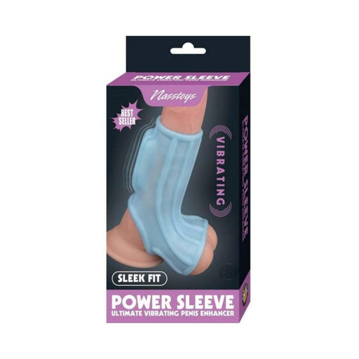 Nasstoys Power Sleeve Sleek Fit Vibrating Penis Enhancer Blue | SexToy.com