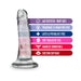 Naturally Yours - 5.5 Inch Glitter Dong - Sparkling Clear - SexToy.com