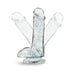 Naturally Yours - 6" Glitter Cock - Sparkling Clear - SexToy.com