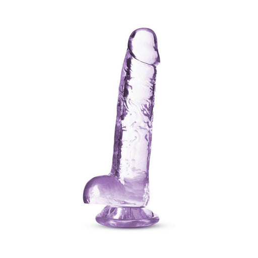 Naturally Yours Crystalline Dildo 7 In. Amethyst - SexToy.com