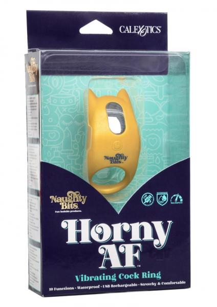 Naughty Bits Horny Af Vibrating Cock Ring | SexToy.com