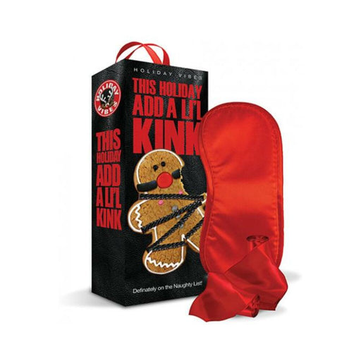 Naughty List Gift Add A Li'l Kink Blindfold Wrist & Ankle Sashes With Storage Bag | SexToy.com
