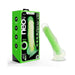 Neo Elite Glow In The Dark Viper 7.5 In Silicone Dual Density Dildo W/ Balls Neon Green - SexToy.com