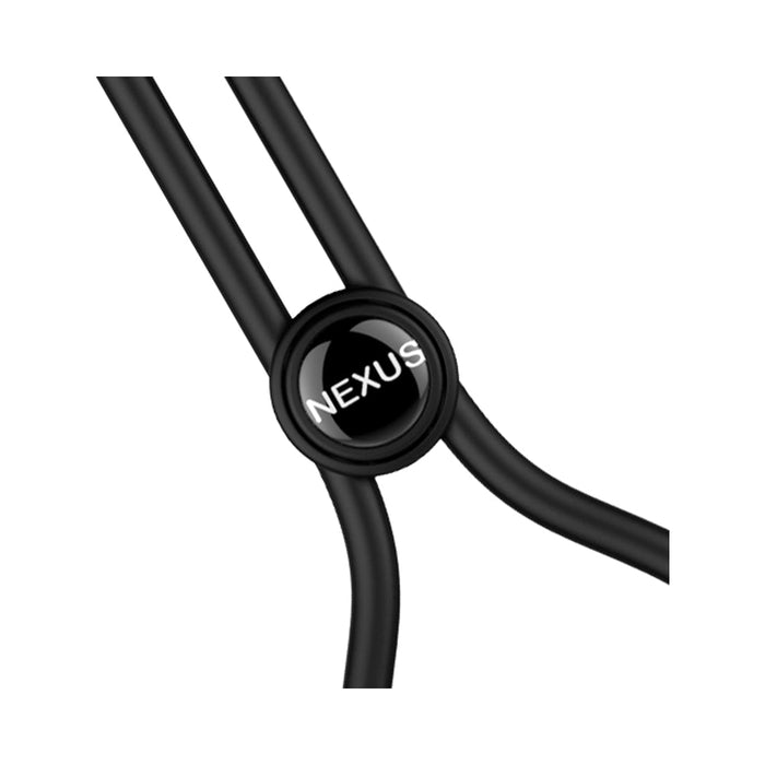 Nexus Forge Adjustable Vibrating Cock Ring Black - SexToy.com