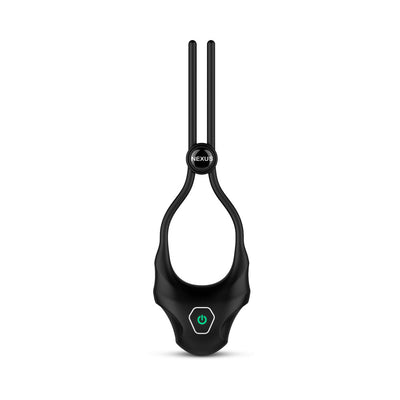 Nexus Forge Adjustable Vibrating Cock Ring Black - SexToy.com
