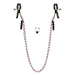 Nipple Clamps- Purple Chain with Navel Ring | SexToy.com