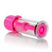 Clear and pink adjustable nipple vacuum sucker with twist mechanism for customizable suction and sensitivity enhancement.