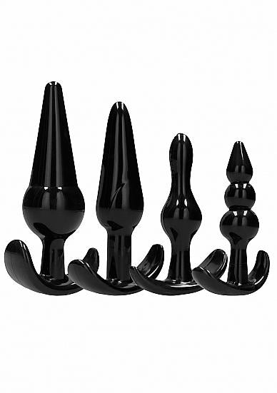 No. 80 - 4-piece Butt Plug Set - Black | SexToy.com
