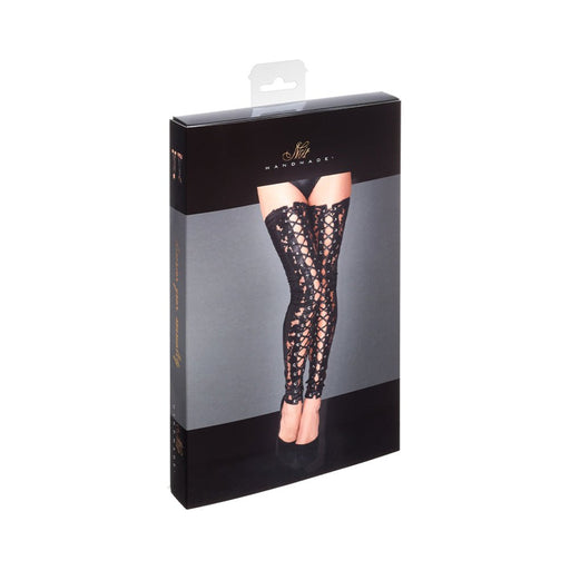 Noir Handmade Lace and Powerwetlook Stockings | SexToy.com