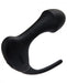 Black silicone Ohmibod Club Vibe 3.OH Hero anal plug with ergonomic curved design and flexible tail.
