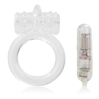 One Touch Flicker Clear Vibrating Ring | SexToy.com