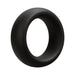 Black silicone ring with a smooth, rounded design and 35mm diameter for comfortable fit and performance enhancement.
