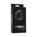 Black and blue packaging of OptiMALE 45mm silicone C-ring for men's sexual health and wellness.