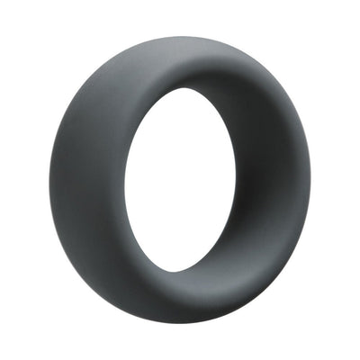 Slate gray thick silicone C-ring with a smooth matte finish, 35mm width for enhanced performance.