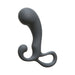 Gray silicone Optimale P-Spot Massager with ergonomic curved design and dual rings for comfortable prostate stimulation.