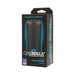 Black Optimale Truskyn silicone stroker with beaded texture shown in branded packaging box.