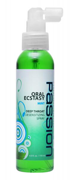 Oral Ecstasy Mint Flavored Deep Throat Numbing Spray 4oz | SexToy.com