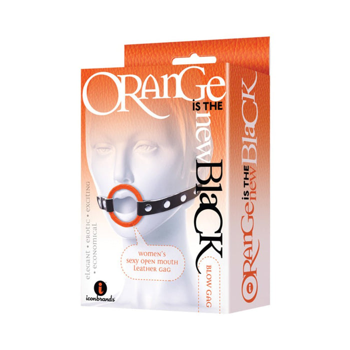 Orange Is The New Black Blow Gag Open Mouth Leather Gag | SexToy.com