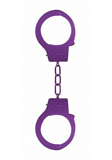 Ouch Beginners Handcuffs Metal Purple | SexToy.com