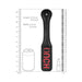 Ouch! Black & White Bonded Leather Paddle Ouch Black | SexToy.com
