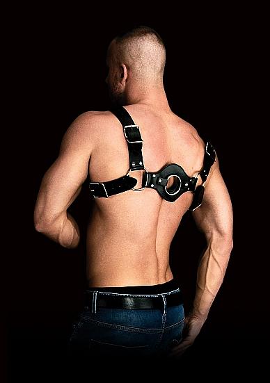 Ouch Costas Solid Structure 1 Black Chest Harness | SexToy.com