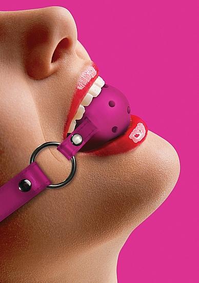 Ouch Gag Ball Leather Straps O/S | SexToy.com