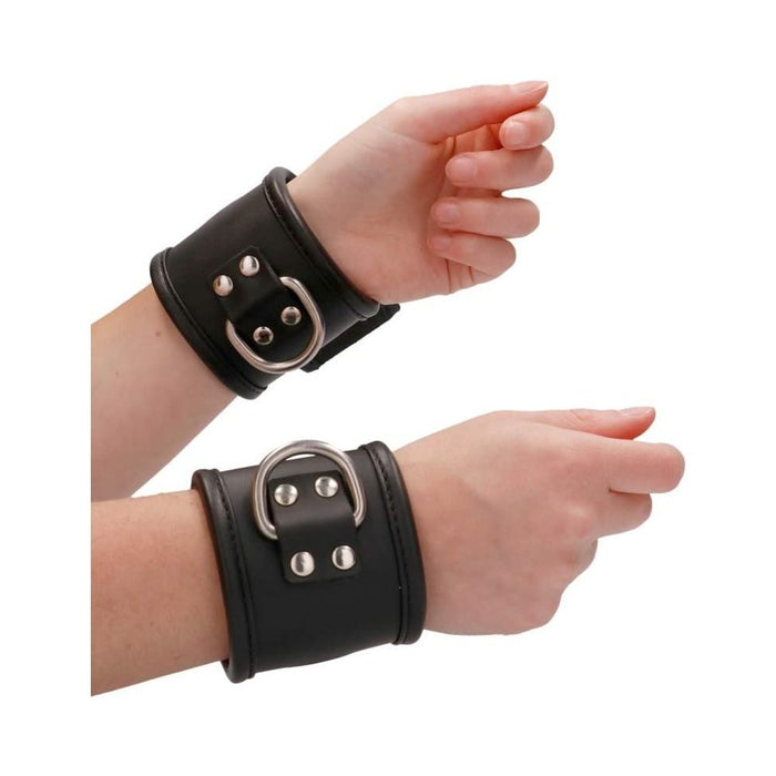 Ouch! Pain - Saddle Leather Asylum Hand-cuff With Padlock | SexToy.com