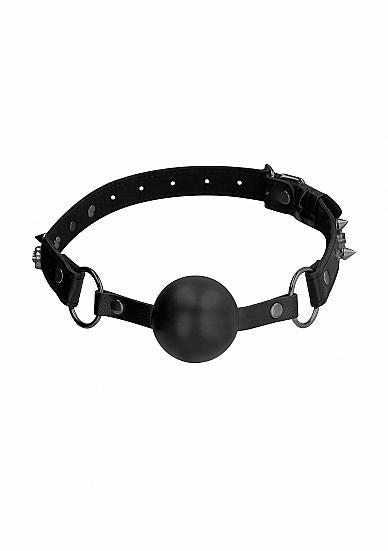 Ouch! Skulls And Bones - Silicone Ball Gag - Black | SexToy.com
