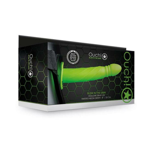 Ouch! Twisted Hollow Strap-on 8 In. G.i.t.d. | SexToy.com