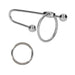Ouch! Urethral Sounding - Metal Plug With Ring - 10 Mm | SexToy.com