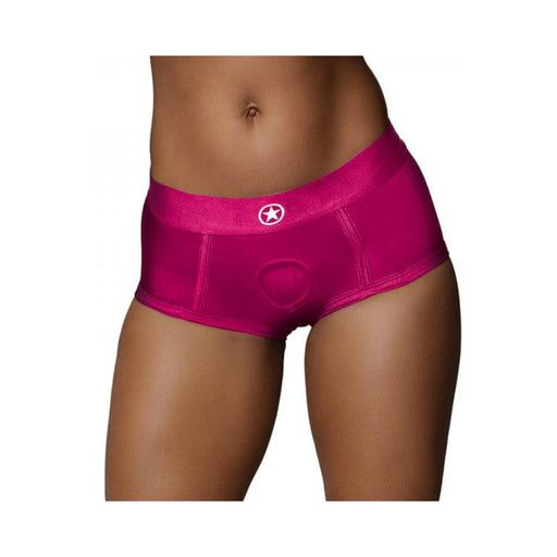 Ouch! Vibrating Strap-on Brief Pink M/l - SexToy.com