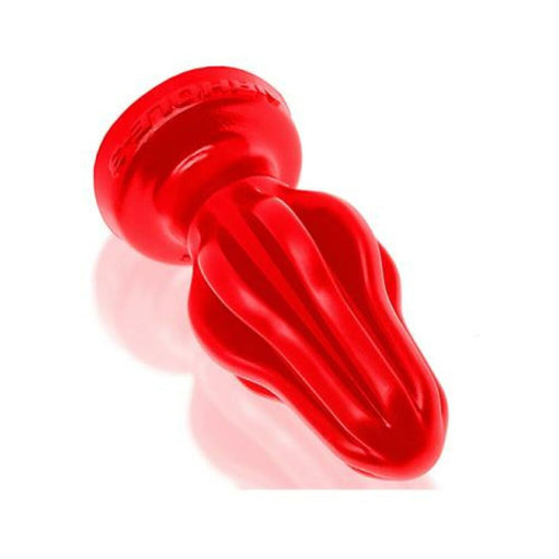Oxballs Airhole-3 Finned Buttplug Silicone Large Red | SexToy.com