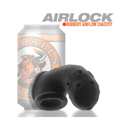 Oxballs Airlock Air-lite Vented Chastity Black Ice - SexToy.com
