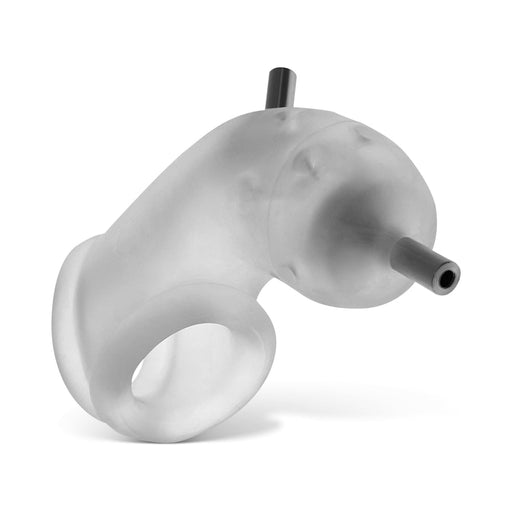 Oxballs Airlock Electro Air-lite Vented Chastity Clear Ice - SexToy.com