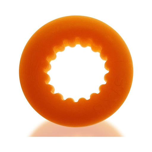 Oxballs Axis Rib Griphold Cockring Orange Ice | SexToy.com