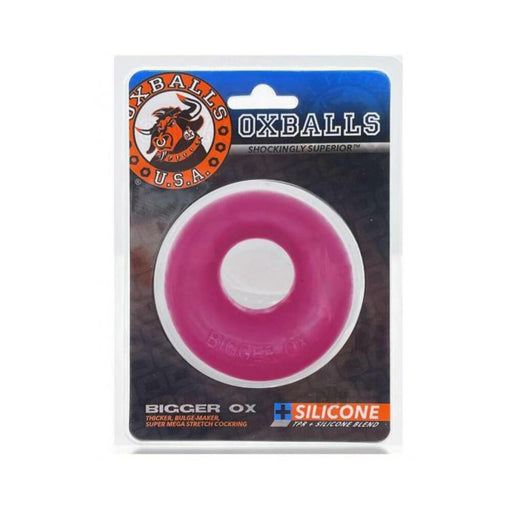 Oxballs Bigger Ox Thick Cockring Silicone Tpr Hot Pink Ice | SexToy.com