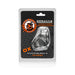 Oxballs Cocksling-2 red solid cockring in branded black and orange retail packaging with clear window.