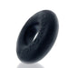 Black silicone Do-nut-2 cockring with smooth, matte finish and embossed branding detail