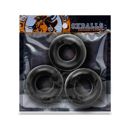 Oxballs Fat Willy 3-pack Jumbo Cockrings Flextpr Black | SexToy.com