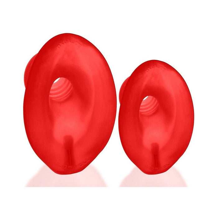 Oxballs Glowhole-1 Hollow Buttplug With Led Insert Small Red Morph - SexToy.com
