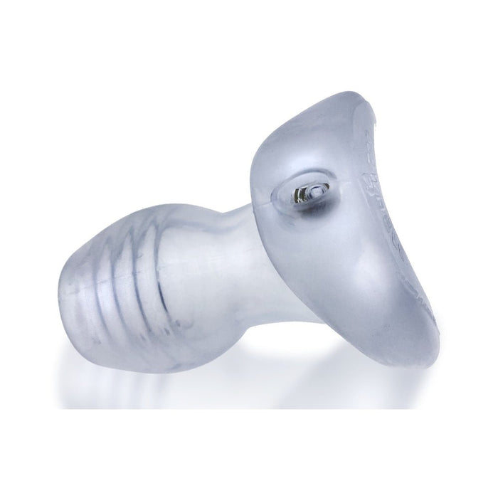 Oxballs Glowhole-2 Buttplug With Led Insert Large Clear Frost | SexToy.com