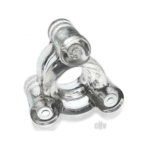Oxballs Heavy Squeeze Weighted Squeeze Ballstretcher With 3 Stainless Steel Weights Clear | SexToy.com