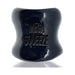 Black glossy ergonomic ballstretcher with "MEGA SQUEEZE" embossed on the front, designed for comfortable wear.
