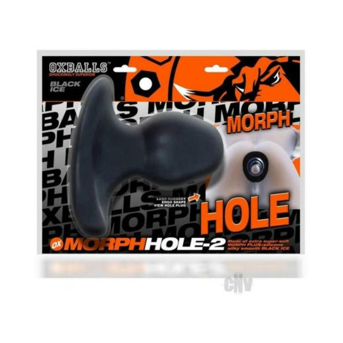 Oxballs Morphhole-2 Gaper Plug Large Black Ice | SexToy.com
