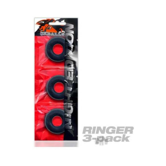 Oxballs Ringer Cockring 3-pack Plus+silicone Special Edition Night | SexToy.com