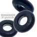 Three black Oxballs Ringer cockrings arranged on a white background with "RINGER 3-pack" text.